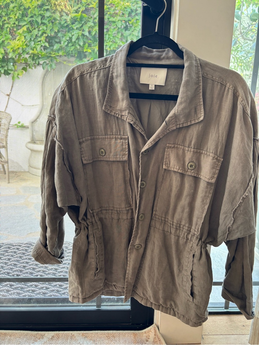 Joie Linen Utility Jacket